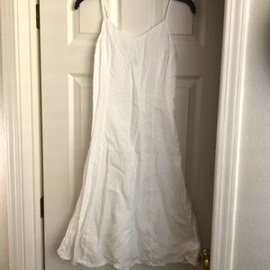 Bikini strap white summer dress